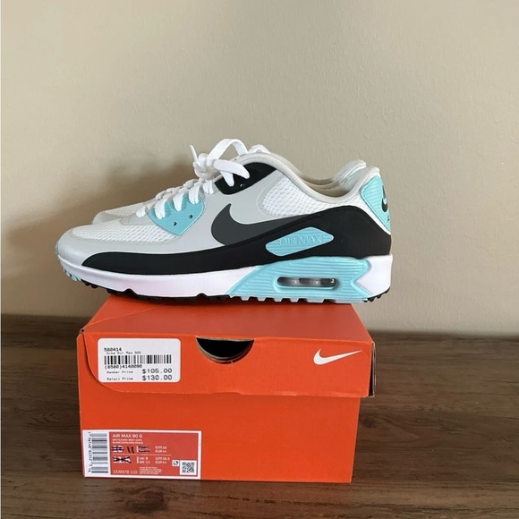 Nike Other - Nike Air Max 90 G Golf Shoes-Men’s  Sz. 11- White/Dark Grey-Copa- New!!!🩵🩶